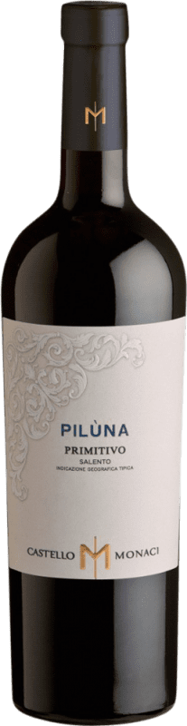 Free Shipping | Red wine Castello Monaci Piluna I.G.T. Salento Puglia Italy Primitivo 75 cl