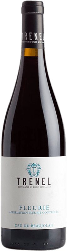 Free Shipping | Red wine Trénel A.O.C. Fleurie Beaujolais France Gamay 75 cl