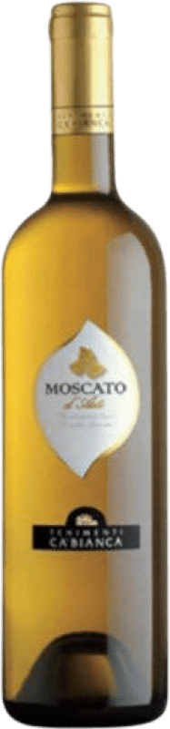 9,95 € Spedizione Gratuita | Spumante bianco Tenimenti Ca' Bianca D.O.C.G. Moscato d'Asti