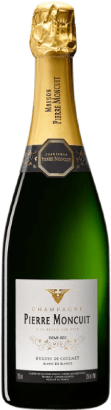 Free Shipping | White sparkling Pierre Moncuit Hugues de Coulmet Demi-Sec A.O.C. Champagne Champagne France Chardonnay 75 cl