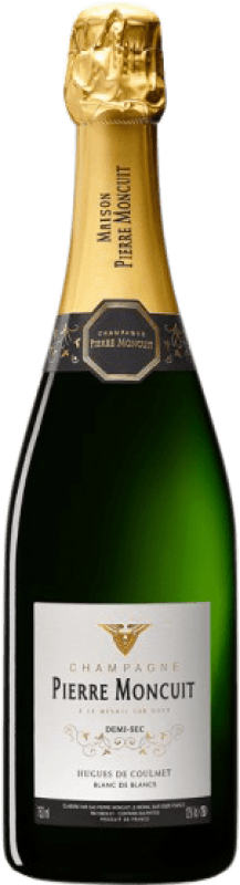 Kostenloser Versand | Weißer Sekt Pierre Moncuit Hugues de Coulmet Halbtrocken Halbsüß A.O.C. Champagne Champagner Frankreich Chardonnay 75 cl