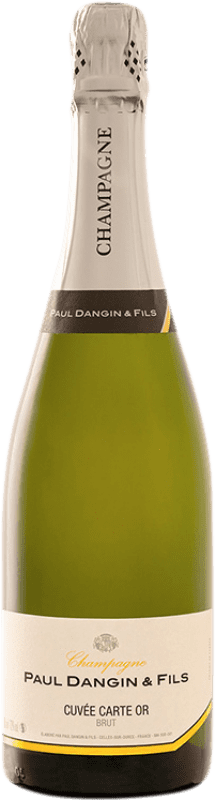 Free Shipping | White sparkling Paul Dangin Cuvée Carte Or Brut A.O.C. Champagne Champagne France Pinot Black, Chardonnay 75 cl