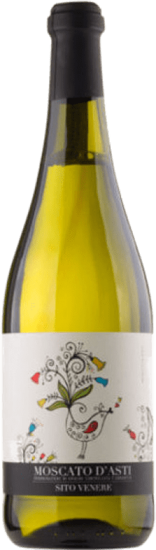 Envoi gratuit | Blanc mousseux Sito Venere D.O.C.G. Moscato d'Asti Piémont Italie Muscat Petit Grain 75 cl