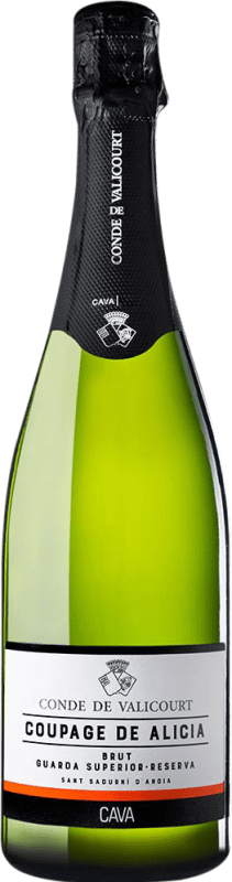 免费送货 | 白起泡酒 Conde de Valicourt Alicia Brut — 起泡酒 干型 Coupage — 调配 珍藏 D.O. Cava 加泰罗尼亚 西班牙 Macabeo — 马卡贝奥, Xarel·lo — 哈雷洛, Parellada — 帕雷利亚达 75 cl