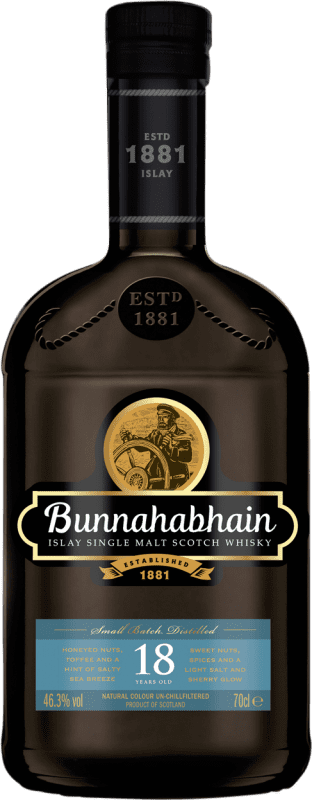 245,95 € | Single Malt Whisky Bunnahabhain Ecosse Royaume-Uni 18 Ans 70 cl