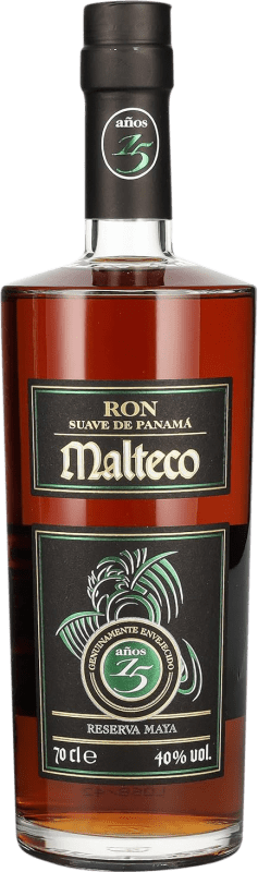 Envio grátis | Rum Licorera Quezalteca Malteco Maya Reserva Panamá 15 Anos 70 cl