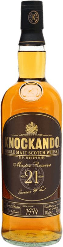 Envio grátis | Whisky Single Malt Knockando Master Reserva Reino Unido 21 Anos 70 cl