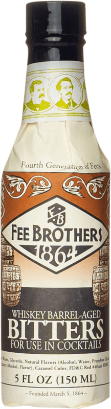 Free Shipping | Schnapp Fee Brothers Bitter Whiskey Barrel-Aged United States Small Bottle 15 cl