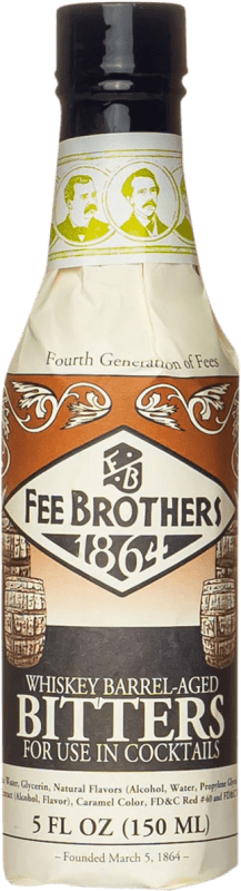 27,95 € | Schnaps Fee Brothers Bitters Barrel Aged — Vieilli en Fût États Unis Petite Bouteille 15 cl Whisky