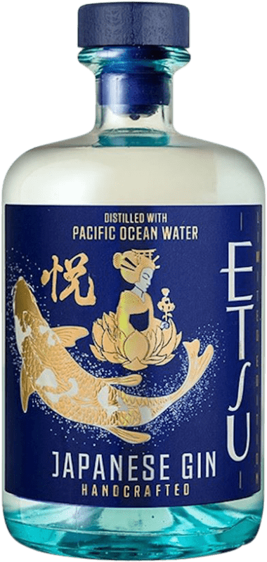 Бесплатная доставка | Джин Asahikawa Etsu Pacific Ocean Water Gin Япония 70 cl