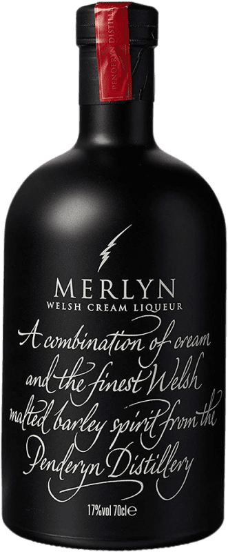 Spedizione Gratuita | Crema di Liquore Merlyn Whisky de Malta Galles Regno Unito 70 cl