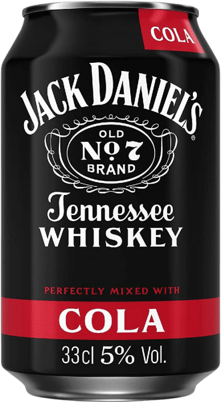 Spedizione Gratuita | Scatola da 12 unità Mixer Jack Daniel's Old Nº 7 stati Uniti Lattina 33 cl Cola