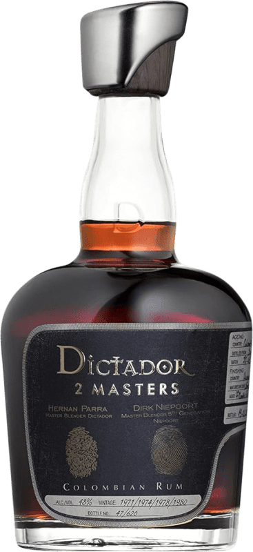 送料無料 | ラム Dictador 2 Masters Niepoort コロンビア 70 cl