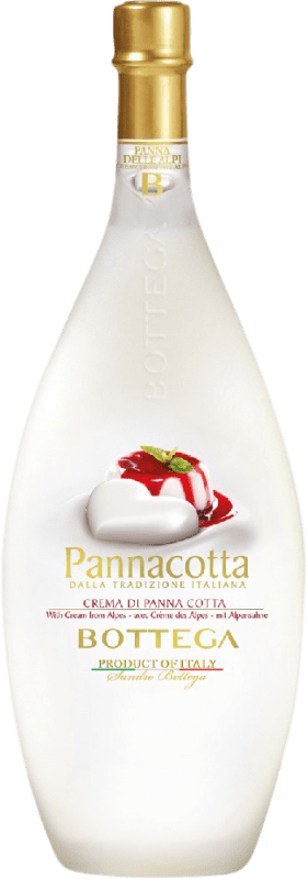 Envio grátis | Creme de Licor Bottega Pannacotta Itália Garrafa Medium 50 cl