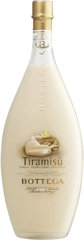 Envío gratis | Crema de Licor Bottega Tiramisù Italia Botella Medium 50 cl