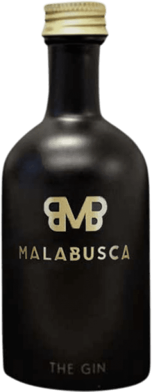 4,95 € Envío gratis | Ginebra Gin Malabusca Botellín Miniatura 5 cl