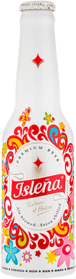 43,95 € | 盒装24个 啤酒 Isleña 西班牙 三分之一升瓶 33 cl