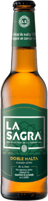 Bier 24 Einheiten Box La Sagra Doble Malta Drittel-Liter-Flasche 33 cl