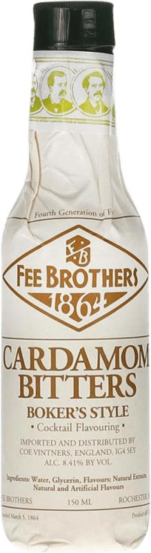 Envio grátis | Schnapp Fee Brothers Bitter Cardamom Estados Unidos Garrafa Pequena 15 cl