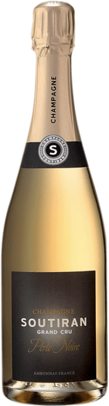 77,95 € Kostenloser Versand | Weißer Sekt Soutiran Perle Noire Grand Cru Grosse Lage A.O.C. Champagne