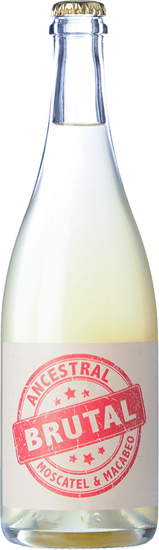 Envoi gratuit | Blanc mousseux Cueva Brutal Ancestral Espagne Muscat d'Alexandrie 75 cl