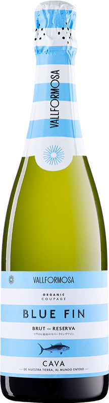 Envoi gratuit | Blanc mousseux Vallformosa Blue Fin Brut Réserve D.O. Cava Catalogne Espagne Macabeo, Xarel·lo, Parellada 75 cl