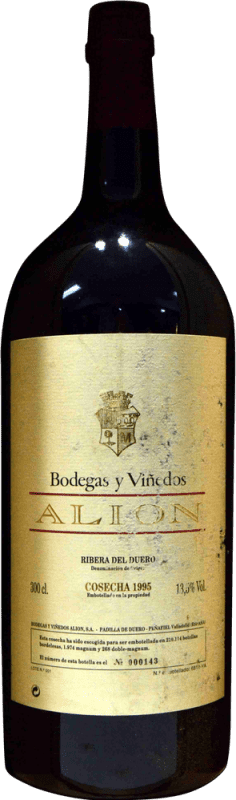 609,95 € Kostenloser Versand | Rotwein Alión Sammlerexemplar Reserve 1995 D.O. Ribera del Duero Jeroboam-Doppelmagnum Flasche 3 L