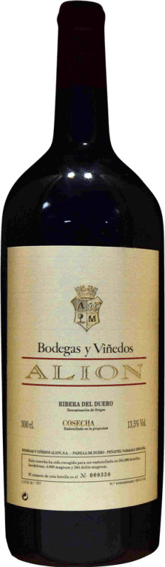 651,95 € Kostenloser Versand | Rotwein Alión Sammlerexemplar Reserve 1996 D.O. Ribera del Duero Jeroboam-Doppelmagnum Flasche 3 L