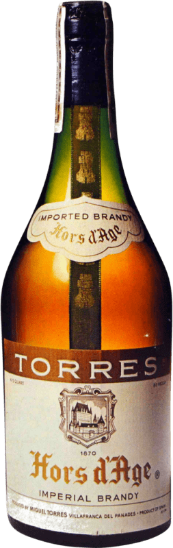 Spedizione Gratuita | Brandy Miguel Torres 1970's 73 cl Hors d'Âge — Oltre XO D.O. Jerez-Xérès-Sherry Andalusia Regno Unito 72 cl Esemplare da Collezione Non Idoneo al Consumo
