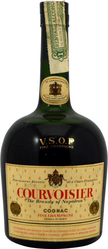 送料無料 | コニャック Courvoisier 1970's VSOP Very Superior Old Pale — 非常に上質な古い淡色 A.O.C. Cognac フランス 75 cl コレクターズアイテム 飲食不可