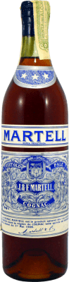 Cognac Conhaque Martell 3 Stars Botella Alta Espécime de Colecionador década de 1960