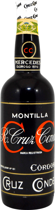 52,95 € Spedizione Gratuita | Vino fortificato Cruz Conde Mercedes Oloroso Esemplare da Collezione anni '70