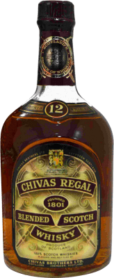 Blended Whisky Chivas Regal Banda de Celofán Spécimen de Collection années 1970's 12 Ans 75 cl