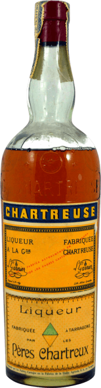 Envio grátis | Licores Chartreuse Amarillo Espécime de Colecionador década de 1950 França 75 cl