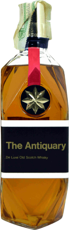 Free Shipping | Whisky Blended The Antiquary Estuche Bajo Collector's Specimen 1970's United Kingdom 75 cl