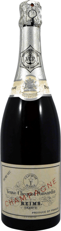 Envio grátis | Espumante branco Veuve Clicquot Ejemplar Coleccionista 1970's Semi-seco Semi-doce A.O.C. Champagne Champagne França 75 cl