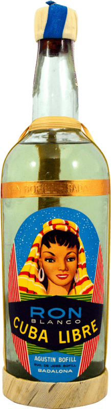 153,95 € | Rum Agustín Bofill Cuba Libre Blanco Esemplare da Collezione anni '70 Spagna 75 cl