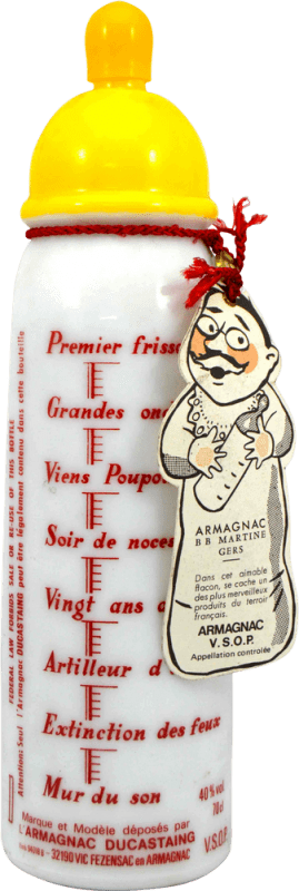 Kostenloser Versand | Armagnac Martine Gers Ducastaing V.S.O.P. Sammlerexemplar aus den 1970er Jahren Frankreich 70 cl