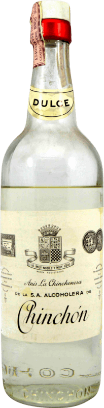 Free Shipping | Aniseed González Byass Chinchón de la Alcoholera Collector's Specimen 1970's Sweet Spain 1 L