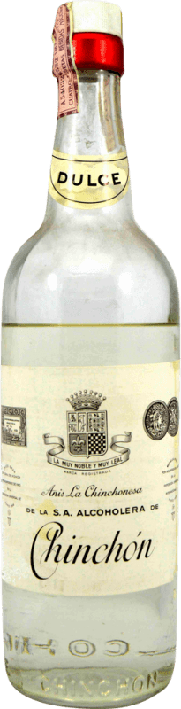 Kostenloser Versand | Anislikör González Byass Chinchón de la Alcoholera Sammlerexemplar aus den 1970er Jahren Edelsüß Spanien 1 L