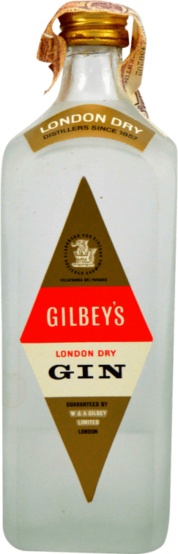 Бесплатная доставка | Джин Gilbey's London Gin Коллекционный образец 1960-х гг Объединенное Королевство 75 cl