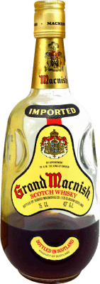 Blended Whisky Grand Macnish Botella muy Mermada Spécimen de Collection années 1970's 75 cl