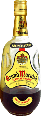 Whisky Blended Grand Macnish Botella muy Mermada Collector's Specimen 1970's 75 cl