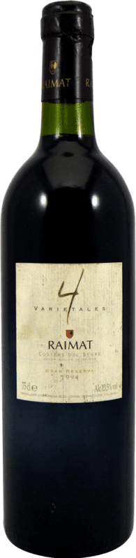 Envio grátis | Vinho Tinto Raimat 4 Varietales Grande Reserva D.O. Costers del Segre Catalunha Espanha 75 cl Exemplar de colecionador Não Próprio para Consumo