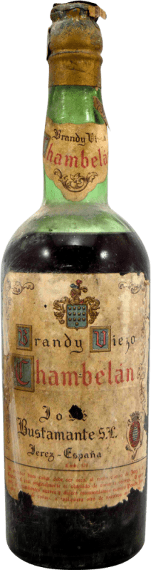 348,95 € Envio grátis | Brandy Conhaque José Bustamante Chambelan Jerez Espécime de Colecionador década de 1940