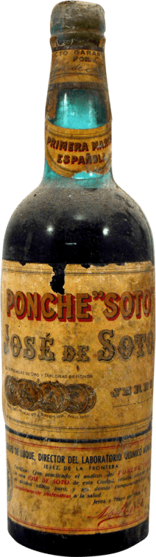 75,95 € | Spirits José de Soto Ponche Collector's Specimen 1930's Spain Bottle 75 cl