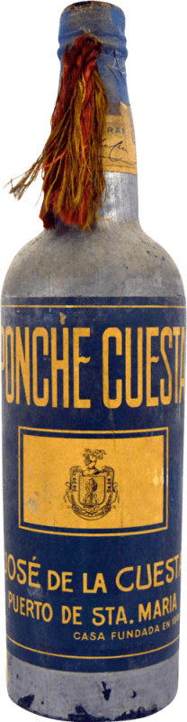 Kostenloser Versand | Liköre José de la Cuesta Ponche Puerto Santa María Sammlerexemplar aus den 1930er Jahren Frankreich 75 cl