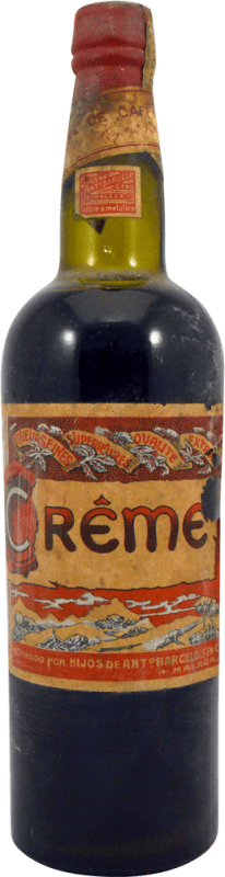 Spedizione Gratuita | Crema di Liquore Hijos de Antonio Barceló Café Corcho Deteriorado 1930's Esemplare da Collezione Francia 75 cl