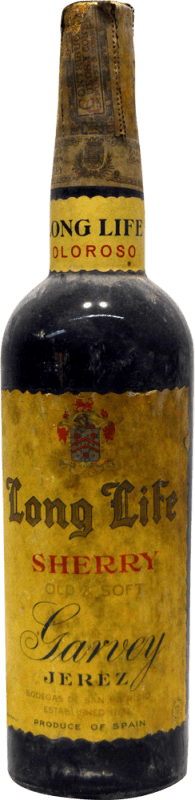 116,95 € | Крепленое вино San Patricio Long Life Oloroso Garvey Коллекционный образец 1940-х гг Испания 75 cl