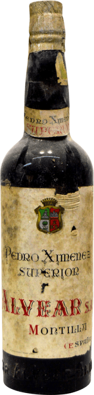 Envio grátis | Vinho Generoso Fortificado Alvear 1940's Superior Espanha Pedro Ximénez 75 cl Exemplar de colecionador Não Próprio para Consumo